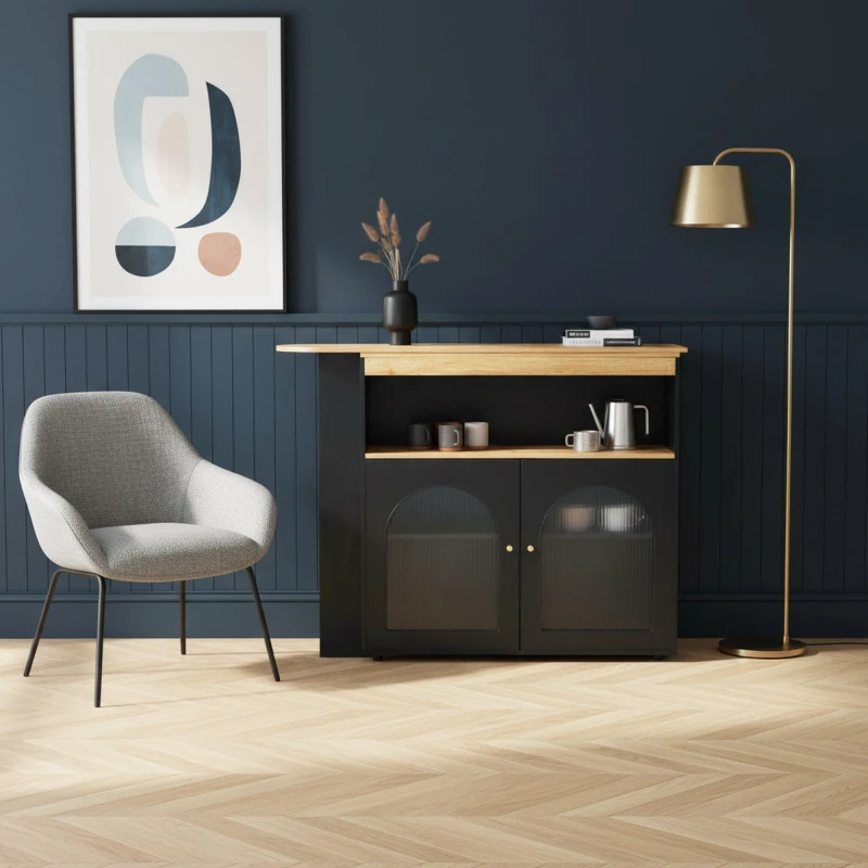 Image of Urban Meuble Modern Sideboard with Sleek Design Black unisex One Size