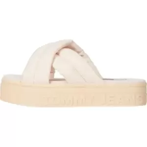 Image of Tommy Jeans Flatform Sandal - Orange