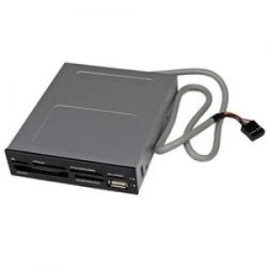 Image of StarTech.com 3.5" Front Bay 22-in-1 USB 2.0 Internal Multi Media Memory Card Reader - Black