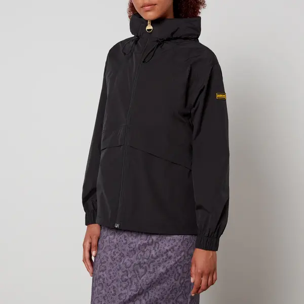 Image of Barbour International Northolt Showerproof Shell Jacket - UK 12 Black Coats and Jackets female LSP0109BK11 UK 12