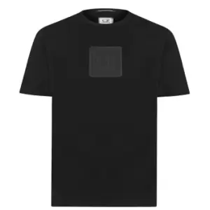 Image of CP Company Metropolis Logo T-Shirt - Black