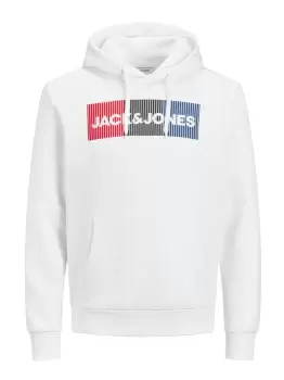 Image of JACK & JONES Logo Hoodie Men White