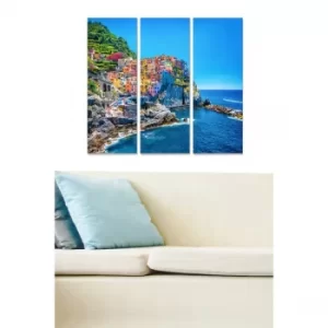Image of MDF257301595 Multicolor Decorative MDF Painting (3 Pieces)
