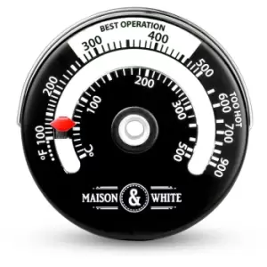 Image of Magnetic Stove Thermometer M&W - Black