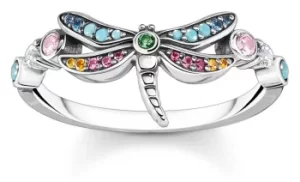 Image of Thomas Sabo TR2383-314-7-56 Sterling Silver Rainbow Crystal Jewellery