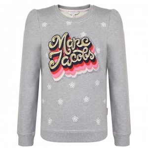 Image of Marc Jacobs Child Girls Logo Sweatshirt - Gris Chine A43
