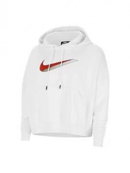 Image of Nike Nsw Icon Clash Pullover Hoodie (Curve) - White