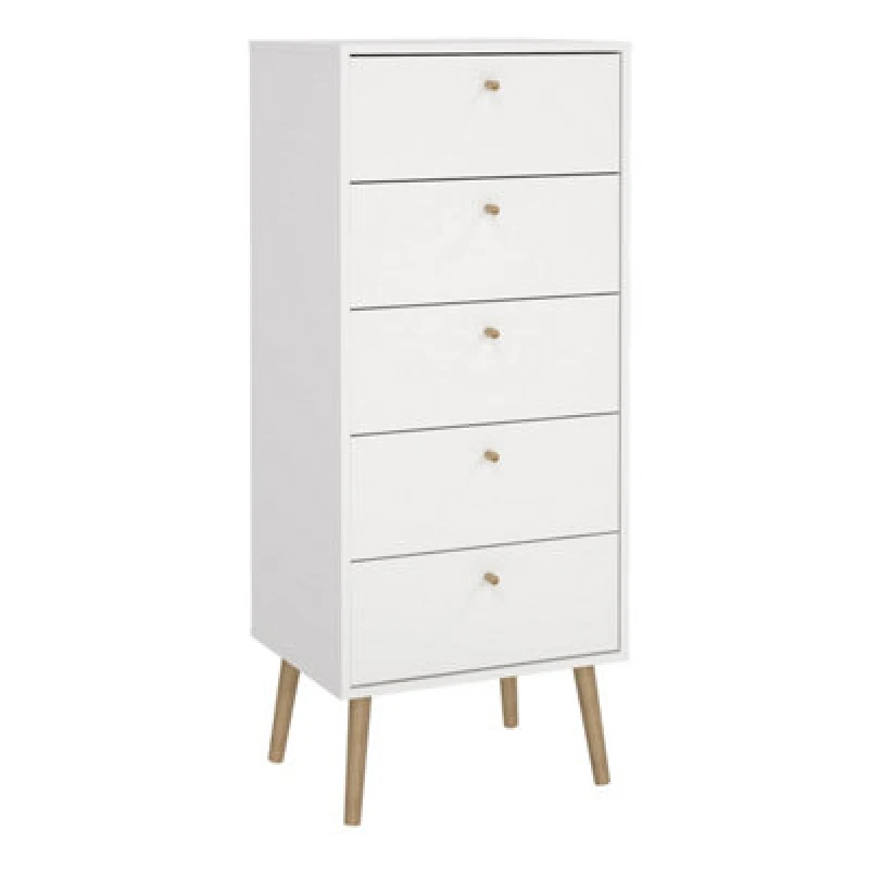 Image of Furniture To Go Cumbria Narrow Chest With 5 Drawers