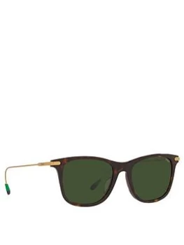 Image of Polo Ralph Lauren Square Frame Lens Sunglasses - Tortoise