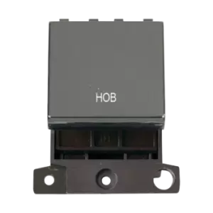 Image of Click Scolmore MiniGrid 20A Double-Pole Ingot Hob Switch Black Nickel - MD022BN-HB