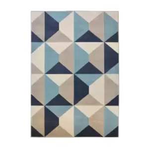 Image of Homemaker Creation Bold Geo Rug Teal 080X150Cm