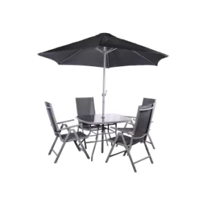 Image of Rio 4 Seater Recliner Garden Dining Set