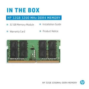 Image of HP 32GB 3200MHz DDR4 memory module