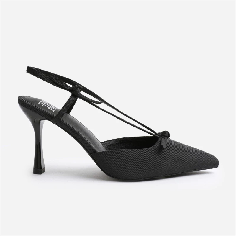 Image of Where's That From 'Vera' High Heel With Pointed Toe And Strap Detail Black