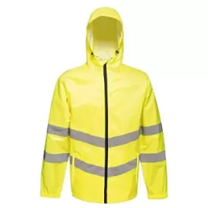 Image of Regatta Unisex Hi Vis Pro Packaway Reflective Work Jacket (XXXL) (Yellow) - Yellow