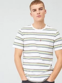 Image of Levis Stripe Sunset Pocket T-Shirt - Grey
