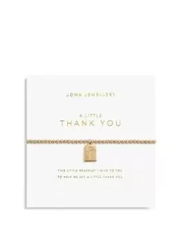 Image of Joma Jewellery GOLD A LITTLE THANK YOU BRACELET, Gold, Women