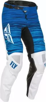 Image of Fly Racing Kinetic Wave Motocross Pants, white-blue, Size 36, white-blue, Size 36