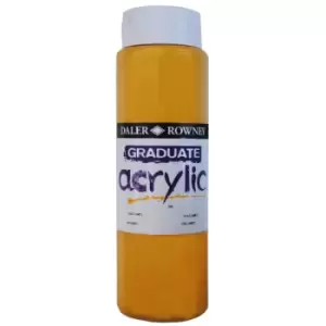 Image of Daler Rowney 123500701 Graduate Acrylic Paint 500ml Gold Imitation