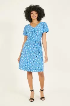 Image of 'Titania' Dalmatian Print Skater Dress
