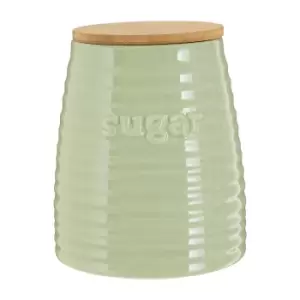 Image of Sugar Canister in Green Dolomite/Bamboo
