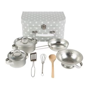 Image of Sass & Belle Grey Stars Play Cooking Set