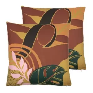 Image of Furn. Vida Twin Pack Polyester Filled Cushions Multi