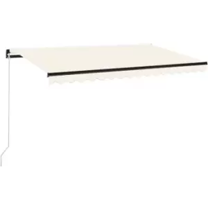 Image of Vidaxl - Manual Retractable Awning 450x300cm Cream Cream