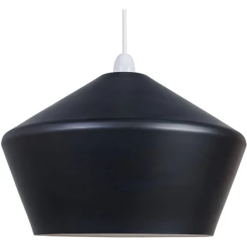 Image of Minisun - Matt Black Easy Fit Ceiling Light Shade - No Bulb