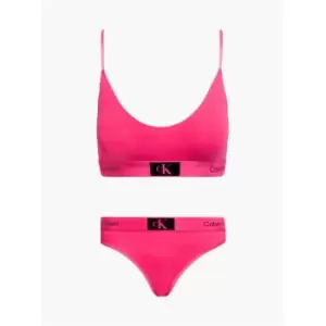 Image of Calvin Klein Unlined Bra Set - Pink