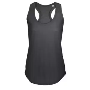 Image of SOLS Womens/Ladies Moka Plain Sleeveless Tank Top (L) (Dark Grey)