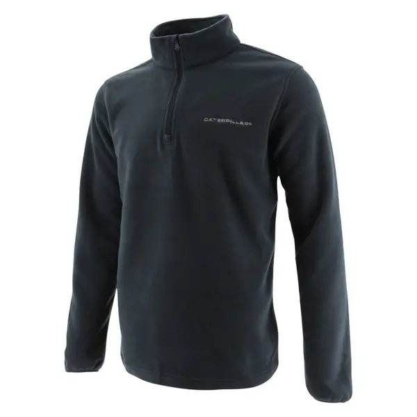 Image of Caterpillar Mens Quarter Zip Micro Fleece Jacket Small