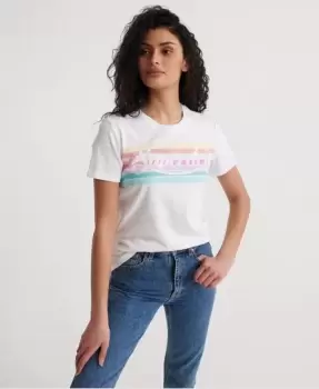 Image of Superdry Premium Logo Rainbow T-Shirt