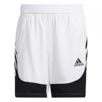 Image of adidas AEROREADY 3-Stripes Slim Shorts Mens - White