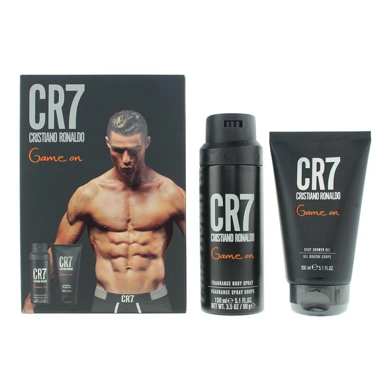 Image of Cristiano Ronaldo CR7 Game On Gift Set 150ml Shower Gel + 150ml Body Spray