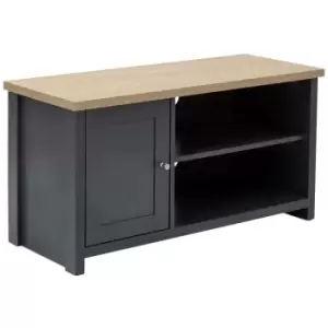 Image of GFW - Lancaster Slate Blue Modern Living Room Furniture - Compact tv Cabinet