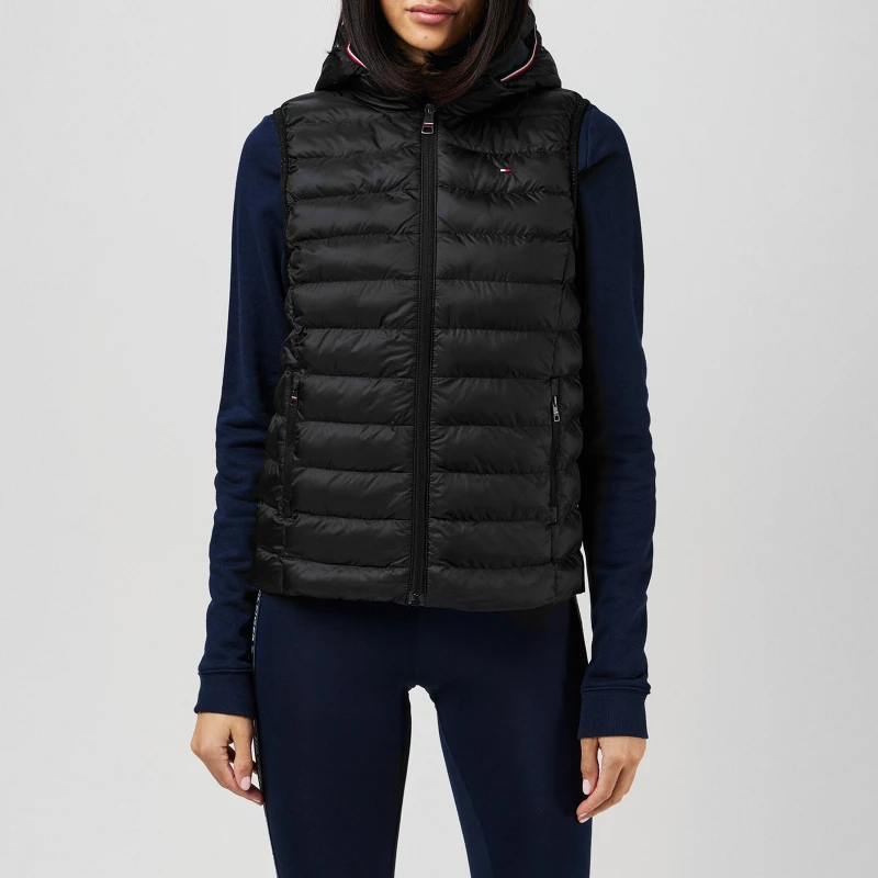 Image of Tommy Hilfiger Padded Gilet Black Female M CK12002