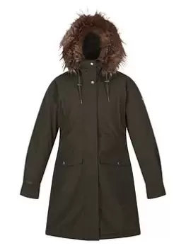 Image of Regatta Shiloh Parka - Khaki, Size 18, Women