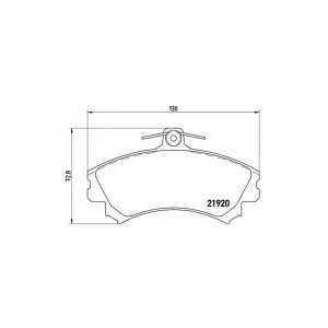 Image of Front Brake Pad Set BREMBO P 54 022