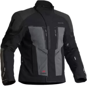 Image of Halvarssons Vansbro Waterproof Motorcycle Textile Jacket, black-grey, Size 54, black-grey, Size 54