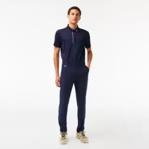 Image of Mens Lacoste SPORT Stretch Taffeta Golf Chinos Size 46 (UK 36) Navy Blue