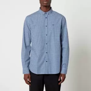 Image of Armani Exchange Checked Cotton Shirt - L