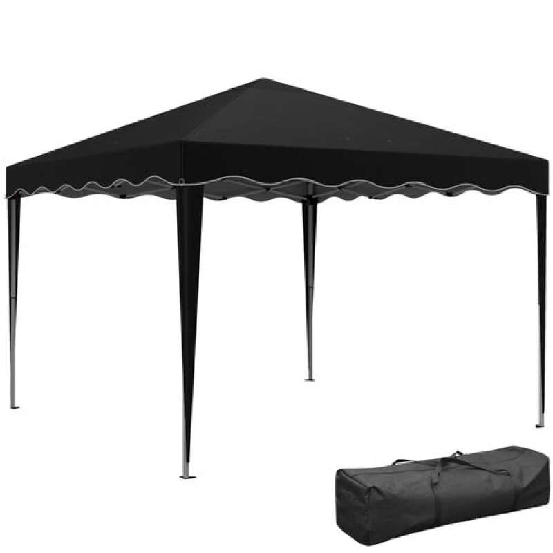Image of Outsunny 3x3(m) Pop Up Gazebo Marquee Tent for Garden w/ Carry Bag Black TJ Hughes 5063603021099