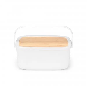 Image of Brabantia Light Grey Nic Bread Bin Light Grey