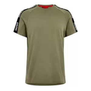 Image of Hugo Sporty Tape T Shirt - Green