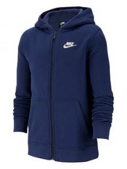 Image of Boys, Nike Kids NSW Hoodie Full Zip Club - Navy Size M 10-12 Years
