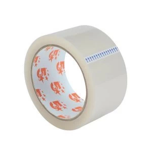 Image of 5 Star Office Clear Tape Roll Large Easy tear Polypropylene 40 Microns 48mm x 66m Pack 3