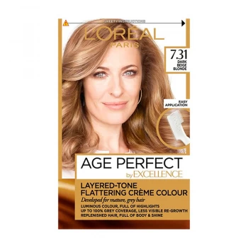 Image of Excellence Age Perfect 7.31 Dark Caramel Blonde Hair Dye Blonde