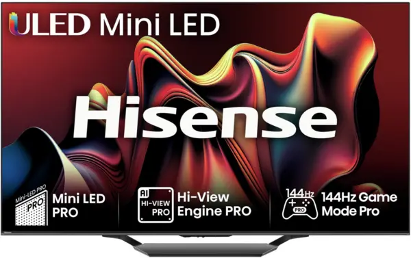 Image of Hisense 55" 55U7NQTUK Smart 4K Ultra HD Mini LED TV