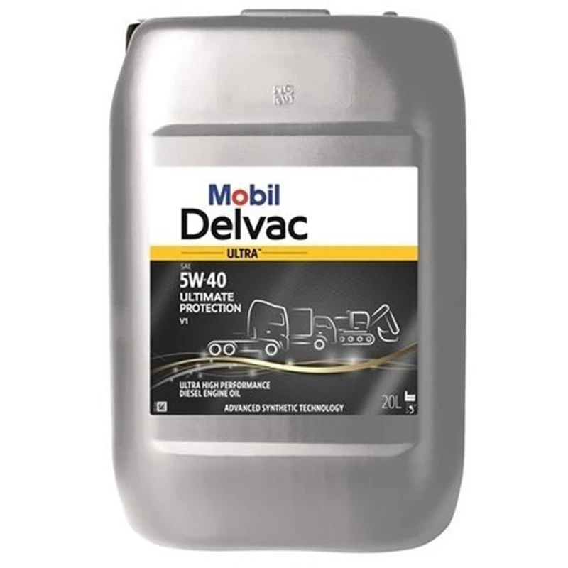 Image of MOBIL 157408 Engine oil MOBIL DELVAC ULTRA 5W-40 ULTIMATE PROTECTION V1 Capacity: 20l Engine Oil (1862)